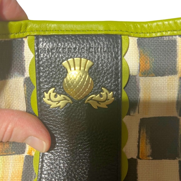 Mackenzie Childs Courtly Check Crossbody Bucket Bag Quirky Maximalist Unique - Picture 2 of 11